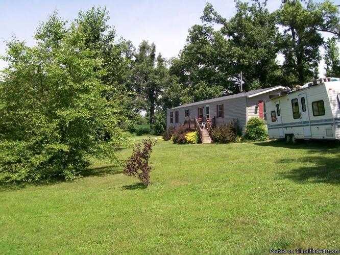 10 Acres with mobile home and new barn--near Cunningham, KY. - Price: $79,500