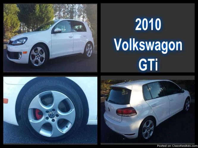 10' GTI Volkswagen, 6 speed, 4 DR, Hatchback