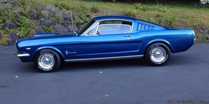 1965 2X2 Ford Fastback Mustang - Price: $25,000.00