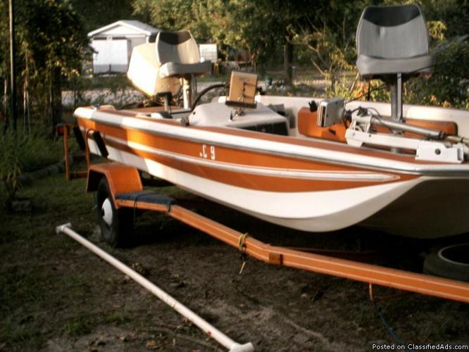 1976 Allison boat,motor,trailer,trolling motor,depth finder 803-834-4176 - Price: 2000.00