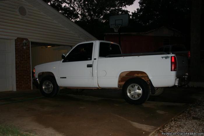 1993 White Chevy Short Bed Truck - Price: $1975