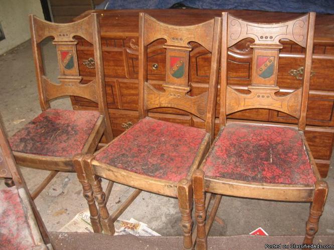4 Antique Chairs - Price: $80.00
