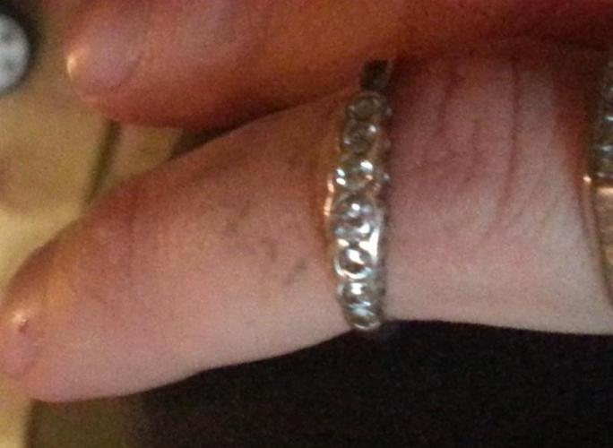 a vintage anniversary diamond ring