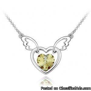Angel Heart Crystal necklace