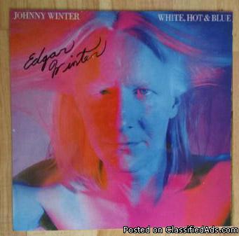 AUTOGRAPHED JOHNNY WINTER BY Edgar Winter