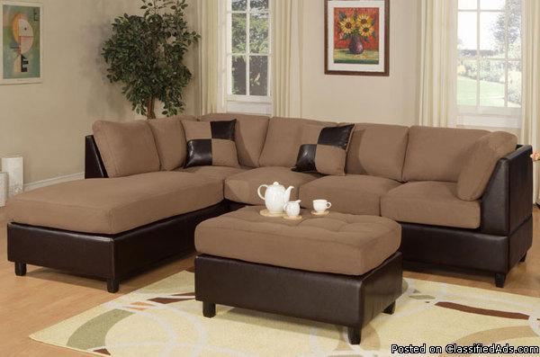 beautifuls sectionals 3pcs with ottoman include - Price: 539.00
