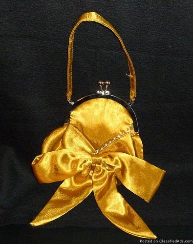 Bijoux Terner Mustard Gold Evening Bag - Price: 20.00