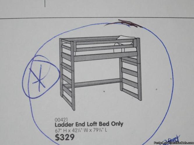 Cargo Furniture Loft Bed (twin) - Price: $50