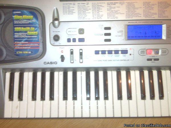 CASIO CTK-591 Keyboard **LIKE NEW** Barely Used - Price: $102.00
