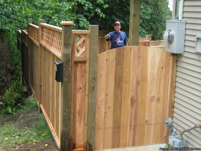 Cedar Fence Panels - Price: $ 55.00