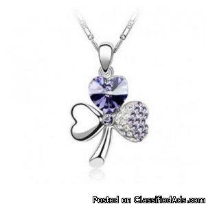 Crystal sweet clover necklace