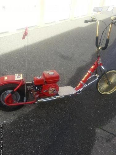 Custom 49ers lowrider gas scooter