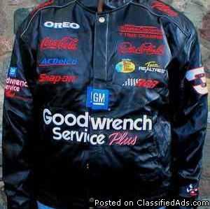 Dale Earnhardt Sr. 100% Leather Nascar Jacket - Price: $200.00