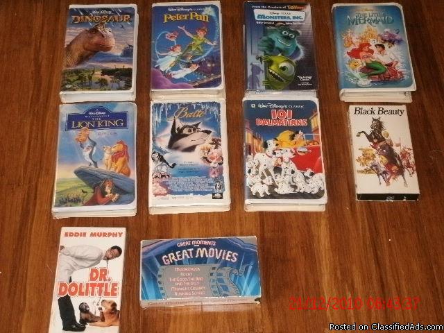 Disney movies collection - Price: $100