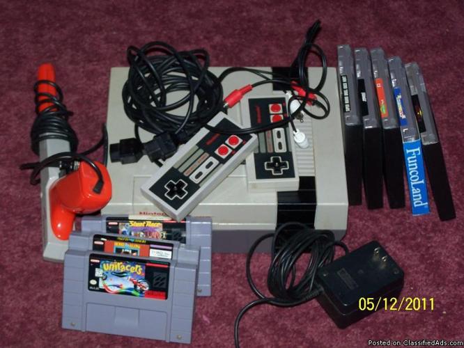 for sale nintendo games system w/games - Price: $125.00