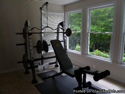 Golds XR37 Home Gym w/squat rack.... - Price: $450.00