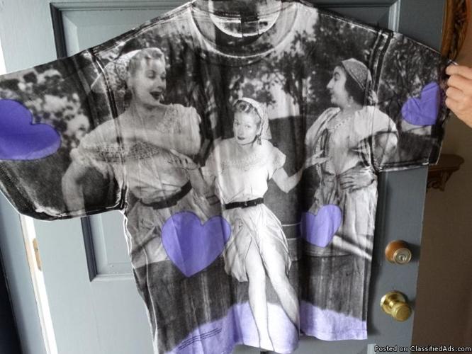i love lucy montage t-shirt