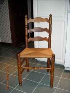 Ladder Back Side Chairs Rush Seat - a set of 4 - Price: 200.00
