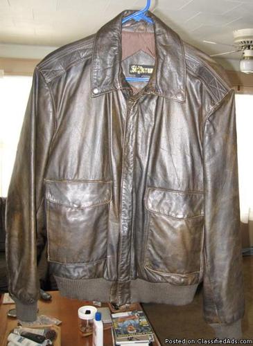 Ladies Insulated Leather Jacket, Size Medium - Price: $25