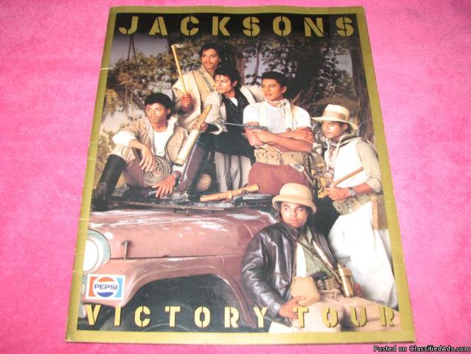 Michael Jackson - Victory Tour Playbill (Rare!) approx. 12