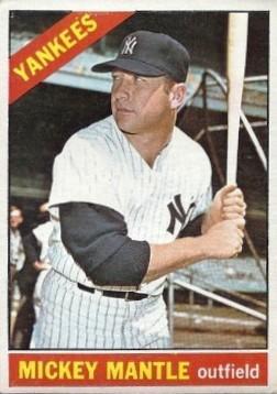 Mickey Mantle DP New York Yankees (Baseball Card) 1966 Topps #50 - Price: $239.00