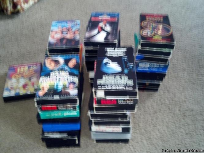 movies for sale vcr tapes,dvds - Price: $1.00 each