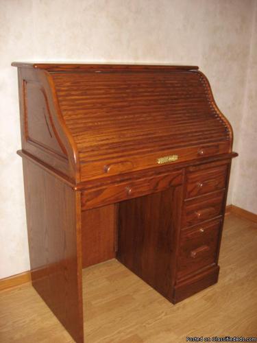Oak Rolltop Desk - Price: $275
