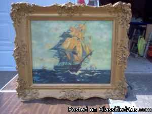 Original Oil Painting ? 15 x 19 with 23 x 27 Museum Frame - Price: 235.00