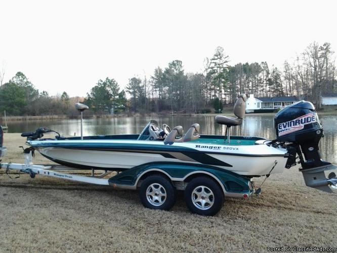 REDUCED!!!!!! 2004 Ranger Comanche 520 SVX Bass Boat with Evinrude 225 HO