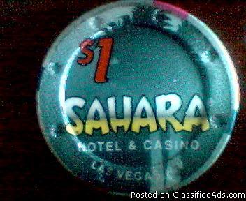 SAHARA CASINO $1 DOLLAR CHIP - Price: 3.00