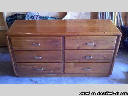Solid wood queen bedroom set for sale - Price: $125 OBO