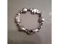Sterling silver chain link ring