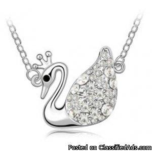 Swan Queen crystal necklace