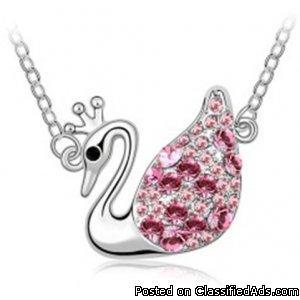 Swan Queen crystal necklace
