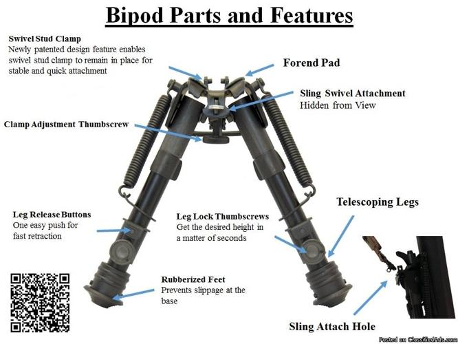 TipTop® Hunting Rifle Bipods