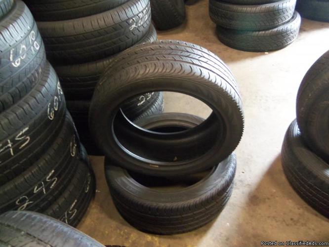 TWO USED CONTINENTAL TIRES 235-45-17