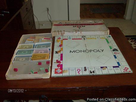 Vintage Monopoly Game - Price: $25