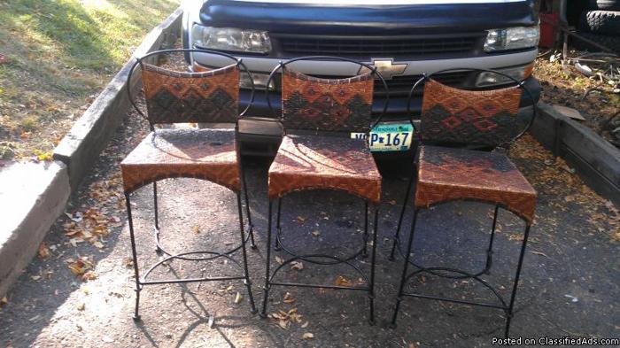 vintage wicker bar stools 3 - Price: 30.00