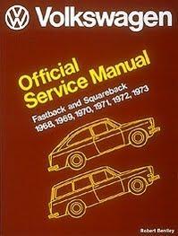 Volkswagen Fastback and Squareback Official Service Manual - NEW!!! - Price: $25. obo
