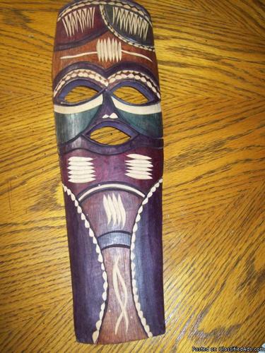 WALL DECOR - PAINTED MASK - Price: $10.00
