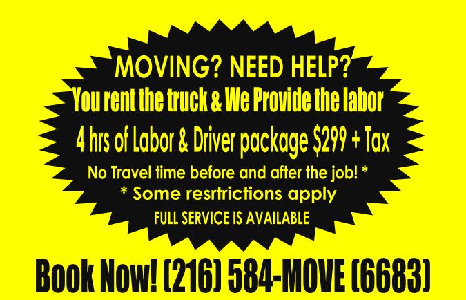You rent the truck we provide the labor