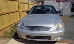 2000 Honda Civic Special Edition, 154K, Silver, Automatic Transmission, Cloth, Grey Interior, CD Player, Manual Windows, Cruise Control, Runs excellent, Very Clean, New Tires and more......
*******678-368-0115****