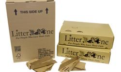 Litter One provides monthly delivery of 100% biodegradable litter kits. The Litter One system includes 2 litter boxes delivered in each kit to the cat owners apartment, condo or home. These 100% biodegradable kits come with 100% pine pellets for litter,