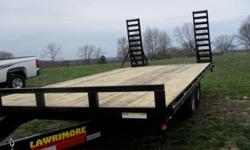 2011 102" x 18' Dovetale Deckover Trailer 2ft dovetail set back jack a stronger jack stand up ramps. 2 - 5,200 lb ez-lube axels10,400 lbs. cap. 4wheel brakes on all axel, 205/75/15 new tires on new silver grey wheels, 2x8 treated wood floor,DOT approve