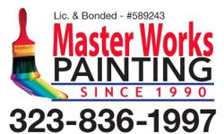 Master Works Painting (323) 836 1997 Lic. Bonded # 589243 Residential and commercial Painting Services, Interior or Exterior Responsible and Honest Professionals Make Us Better Over 20 years of experience Call Us for a estimate free: (323) 836 1997 Master