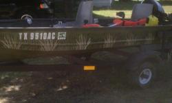 12 FT JON BOAT AND TRAILER FULLY LOADED!! EVEN FISH FINDER!.... 817-487-9635