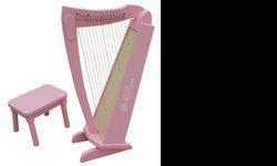 At 27 inches high, this beautifully constructed, lightweight instrument is an excellent choice for a child's first harp. The design of its curved sides and spacious box, along with a range of 15 notes (from C to C), permits playing a wide variety of music