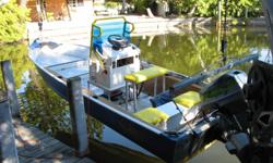 16? ALUMINUM BOAT - 1980, 50 hp JOHNSON, & 2005 GALVANIZED TRAILER, NEW WIRING; HELM TO MOTOR, NEW 6 SWITCH & FUSE, NEW BOW & STERN LIGHT & WIRING, NEW WIRING TO FLOOR LIGHTS & BILGE PUMP, SWITCH FOR LIVE WELL & SPARE, ENGINE IN EXCELLENT CONDITION