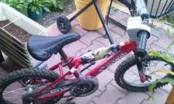 16" boys bike. Only used 4 times for about 20 mins. each time. Has training wheels. In Wasilla, Alaska. Call Pam at: 315-7198