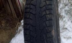 4 Hankook studded snow tires. &nbsp;Used 1 winter. &nbsp;Very good condition.